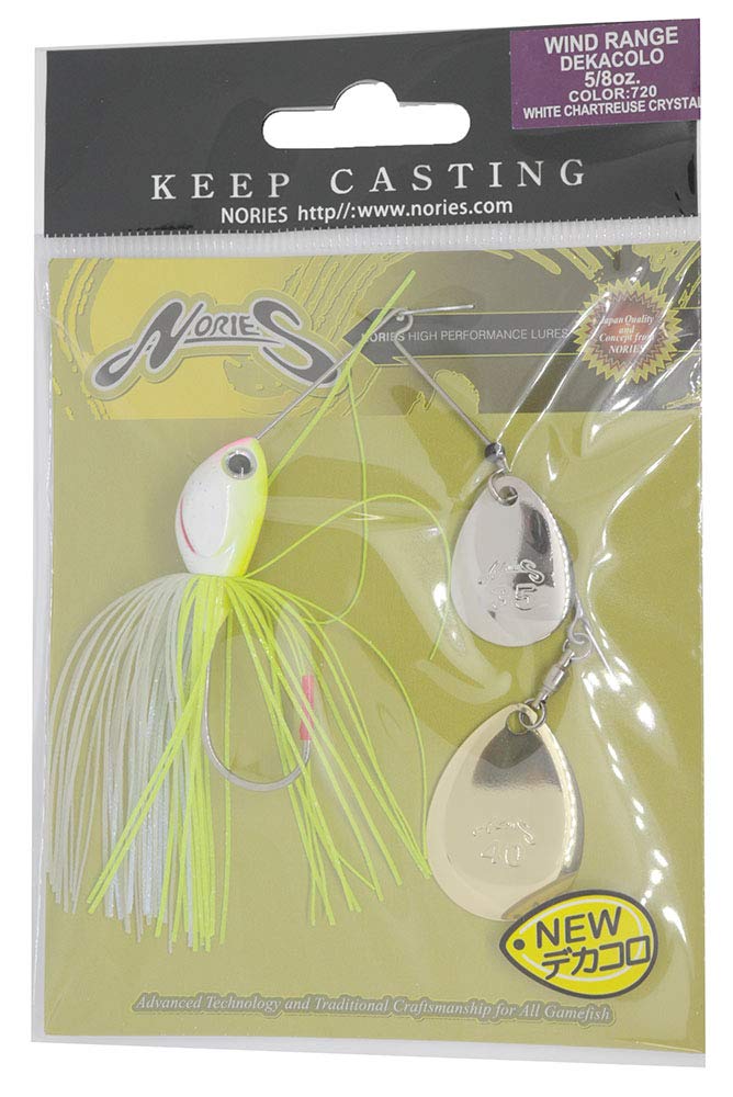 

Nories Lure Wind Range Dekakoro 720 White Chart 5/8oz Crystal.