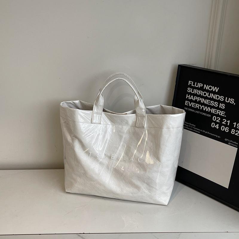 Big Bag Women's 2025 New Trendy Fashion Spring Tote Bag Casual Foreign Style Simple Personality Commuter Handbag