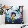 Coraline The Secret Door Square Pillow Case Polyester Throw Pillow Fantasy Animation Horror Girl Funny Cushion Covers