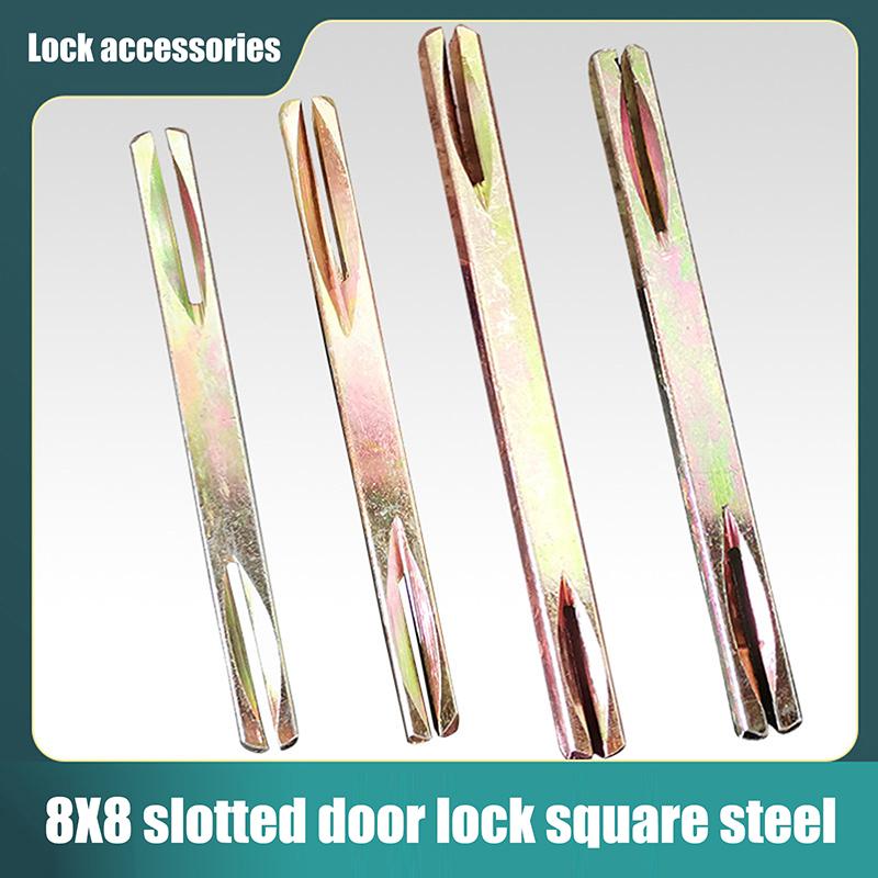 1Pcs Door Window Handles Galvanised Square Spindles Door Lock Transmission Rod Square Axis Square Strip Door Shaft Accessories
