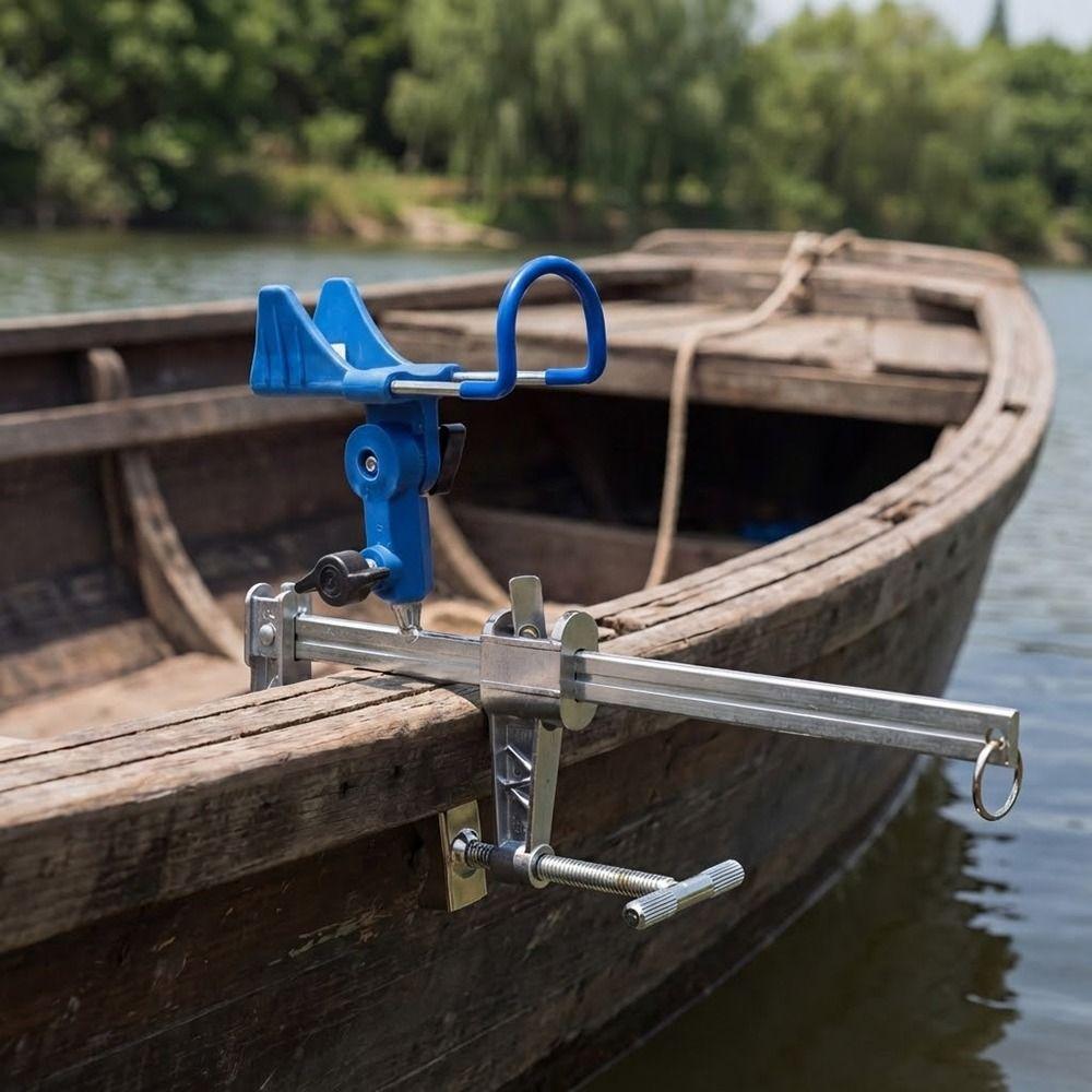 Adjustable Fishing Rod Racks Heavy Duty Fishing Rod Stand Quality Clamp-on Rod Holder Bridge