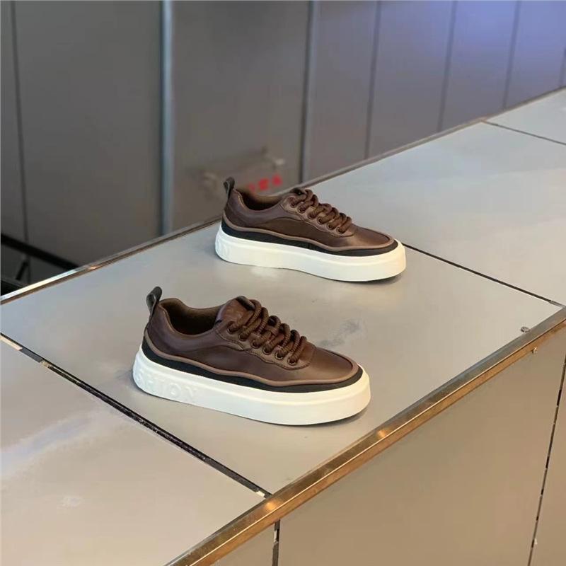 Board Shoes New Microfiber Leather Comfortable and Breathable Color Matching Casual Xs