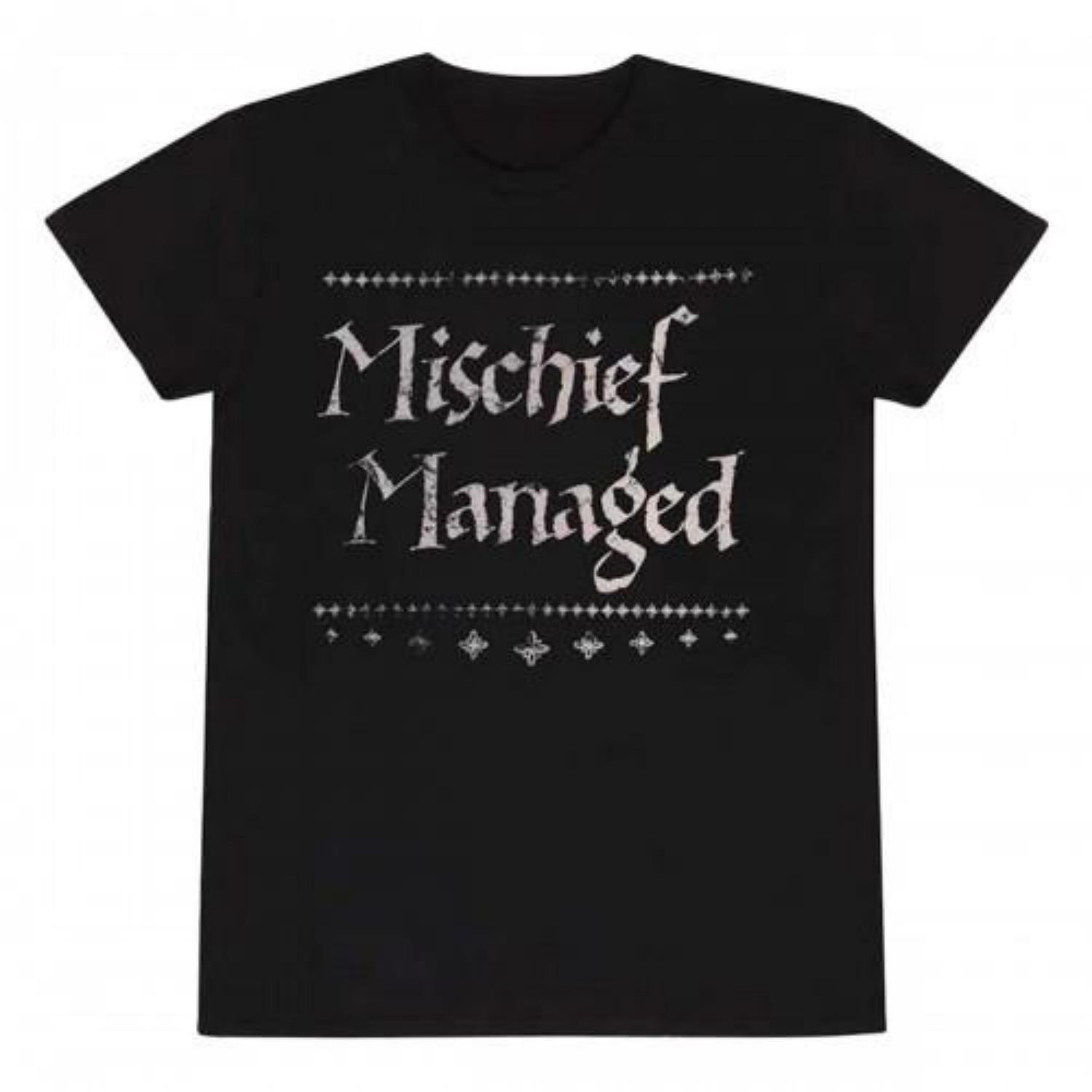 HARRY POTTER Unisex Adult Mischief Managed T-Shirt S чёрный