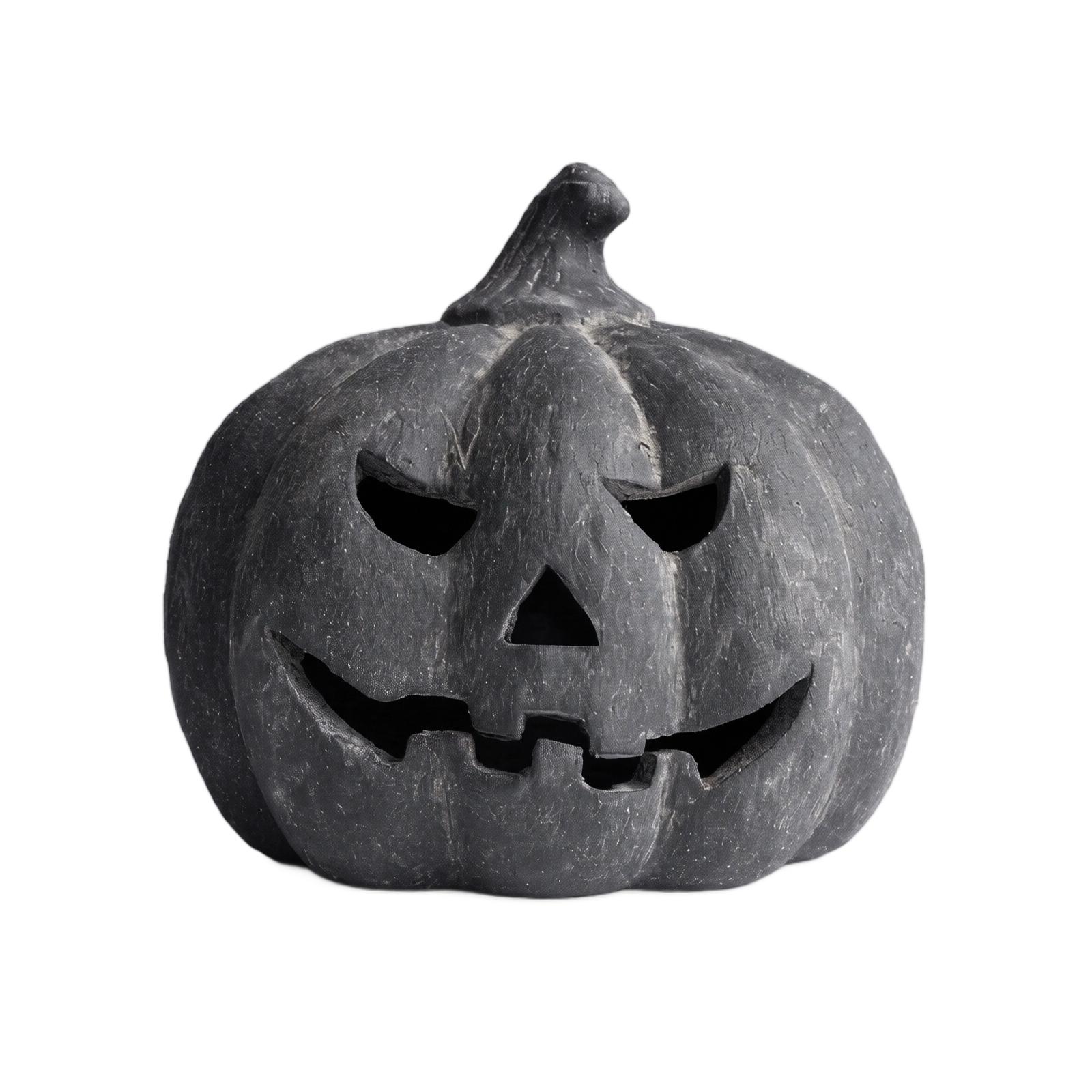 Kürbis Harz Dekoration für Innen Außen Herbst Haus Dekoration One Size gray