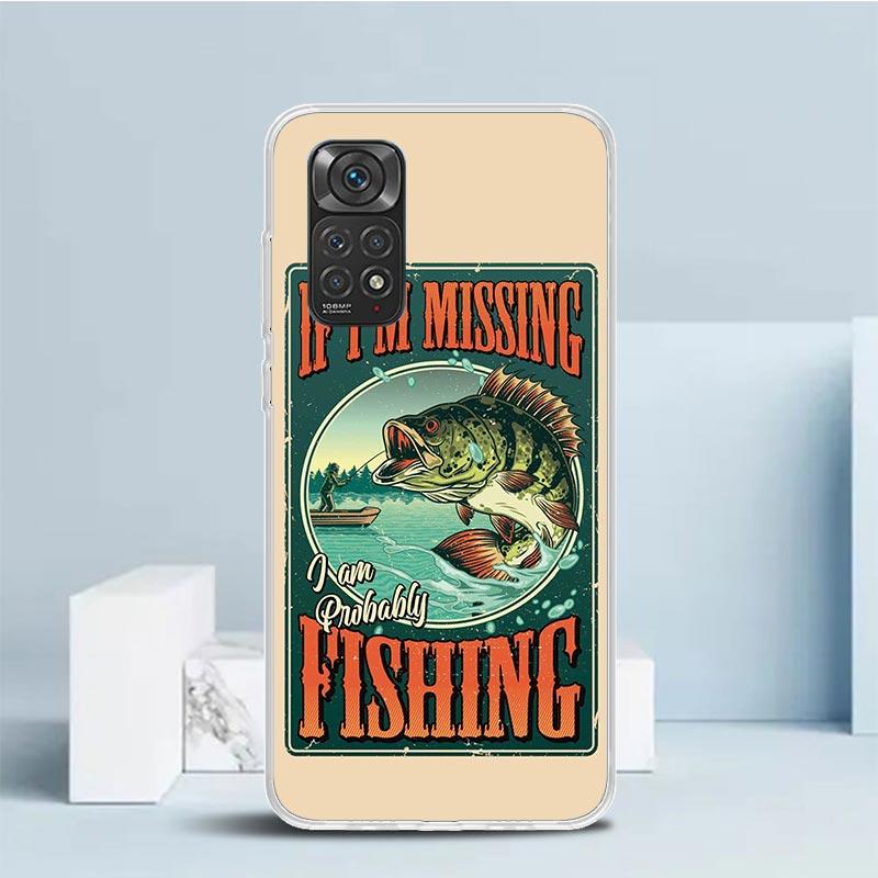 Fischereiverein Grafik Handyhülle Für Xiaomi Redmi Note 15 14 14S 13 12S 12 Pro Plus 11S 11 11T 11E 10S 10 + Weiche TPU Rückseite R