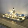 Knew Built Capitol Micro Mini Building Block Toy with USB LED Dazzling Architectural Replica Educational Decorative Novelties
