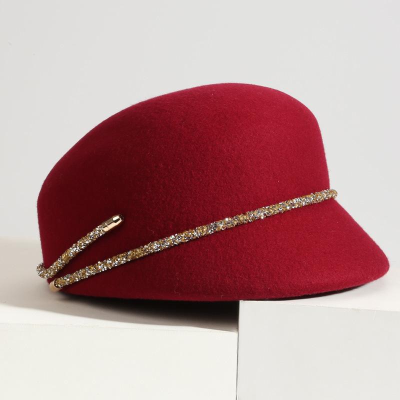 Meier Hut, Damen-Version des eleganten Wollbaretts in koreanischem Stil, modisch und vielseitig