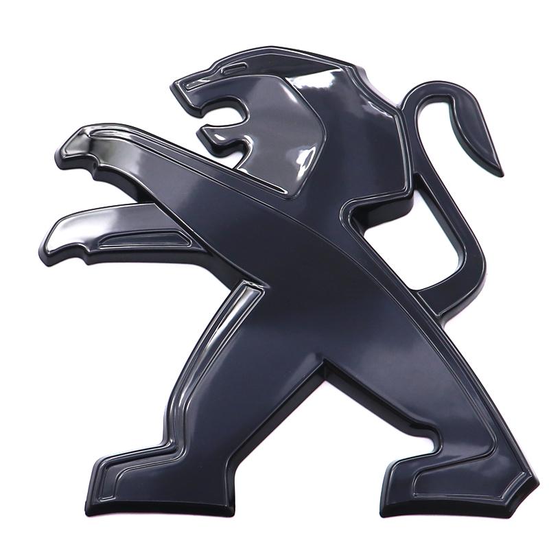 For Peugeot 3008 2008 1pcs ABS 3D Car Front Logo Front Hood Rear Bumper Tail Door Trunk Sticker Car Emblem Styling Accessories