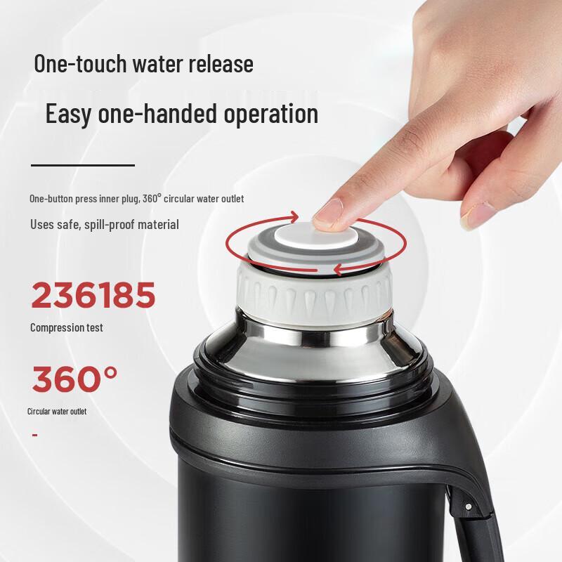 WUSUNWU 1.2L One-Button Dispense Insulated Thermos