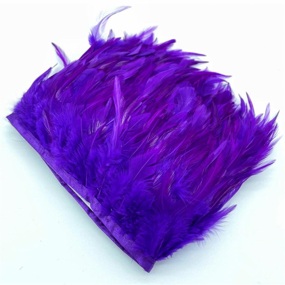 10Meters Natural  Feathers Trim Ribbon Sewing Clothes Handwork Feathers Party Wedding Plumas Crafts DIY Decoration 10-15cm