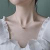 French Simple Hetian Jade Bead Necklace – Women's Luxurious Clavicle Chain with a Warm, Smooth Texture