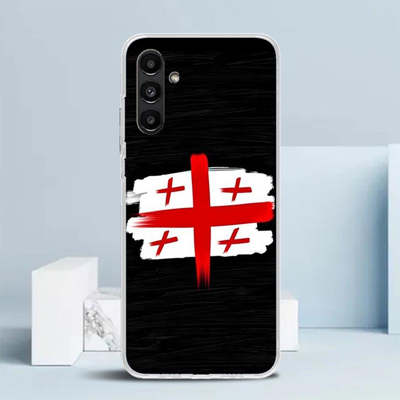 Georgia Flag Phone Case For Samsung Galaxy A17 A37 A57 A16 A15 A14 A13 A56 A55 A54 A53 A36 A35 A34 A33 A26 A25 A24 A23 Galaxy A5