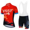 Bahrain Victorious Team 2024 Summer Men Anti-UV Cycling Jersey Set Breathable Racing Sport Bicycle Jersey MTB Cycling Clothing