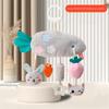 Pull String Baby Rattle Toy, Stroller Hanging Pendant, Sensory Grasp Training Toy, Car Seat Hanging Soothing Toy for Newborn Infant 0‑12 Months