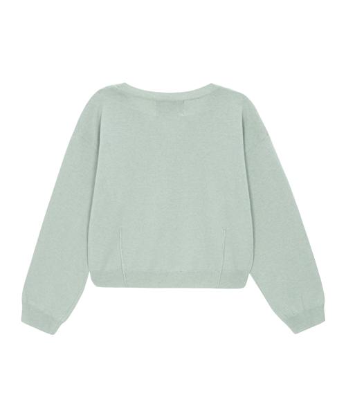 ARDENT VELLONA Italian Cotton Crop Knit_Mint