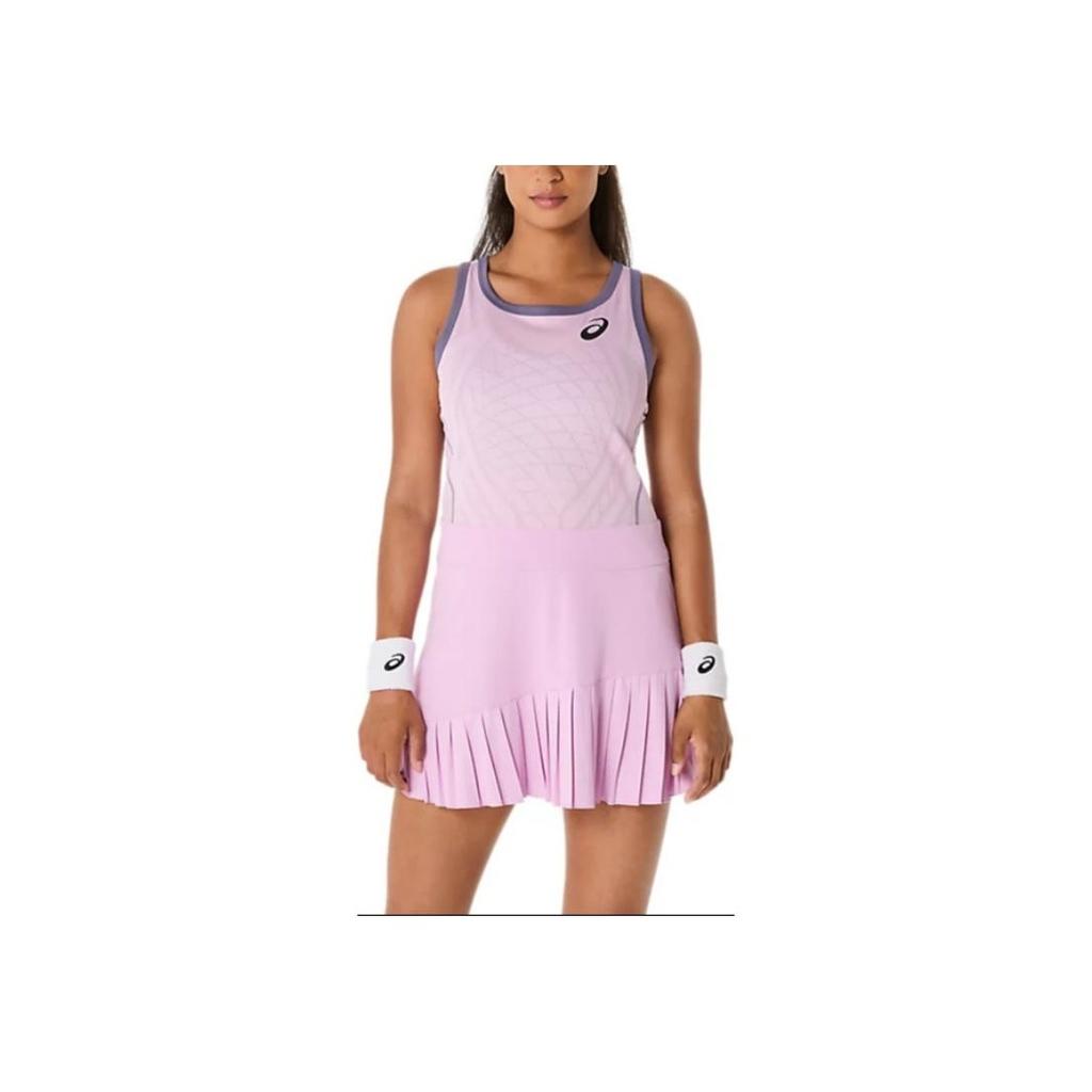 Asics Womens Tennis Series Fashion Breathable Comfortable Skin-Friendly Sleeveless Dress Women Dresses Pink 2042A353-700