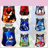 New Sonic Children's Backpack For Boys And Girls Cartoon Trendy School Bag Medium Size 20-35l Capacity