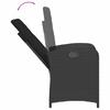 Vidaxl 5-Cz. Garden Furniture Set With Cushions, Black, Poly Rattan