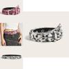Leopard Print Belt With Gold Alloy Buckle For Womens Fashion And Casual Wear