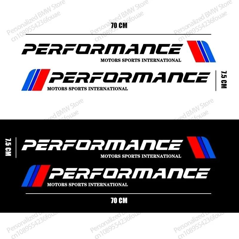 2 Stück Auto Performance Logo Auto Tür Seitenleiste Streifen Dekoration Aufkleber Für Bmw M Performance X1 X3 X4 X5 E87 F20 E36 E46 E90
