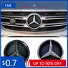 IXK4  2025 Hot Black Border and Silver Border Decoration Car Front Grilled Star Emblem Logo for Mercedes Benz W166 X205 GLS350 550 AMG