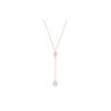 Fashion However Cute Minimalist Versatile Double Pendant Necklace Women Necklace Rose-Gold 5290511