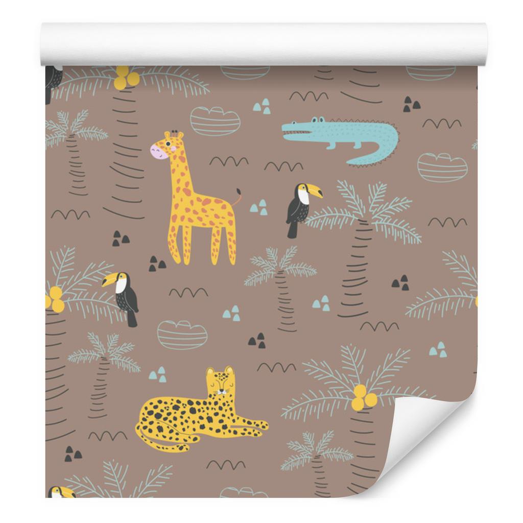 Wallpaper Animals Crocodiles Plants for Living Room and Bedroom 50x1000