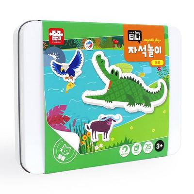 Puzzle Tini so zvieratkami na magnet na hranie, 1, 25 dielikov, Kórejské najlepšie puzzle pre batoľatá