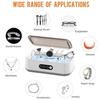 Yousheng Ultrasonic Jewelry Ring Cleaner 650ml Large Capacity Ultrasonic Cleaning Machine 3 Time Modes Professional Ultrasonic Cleaner