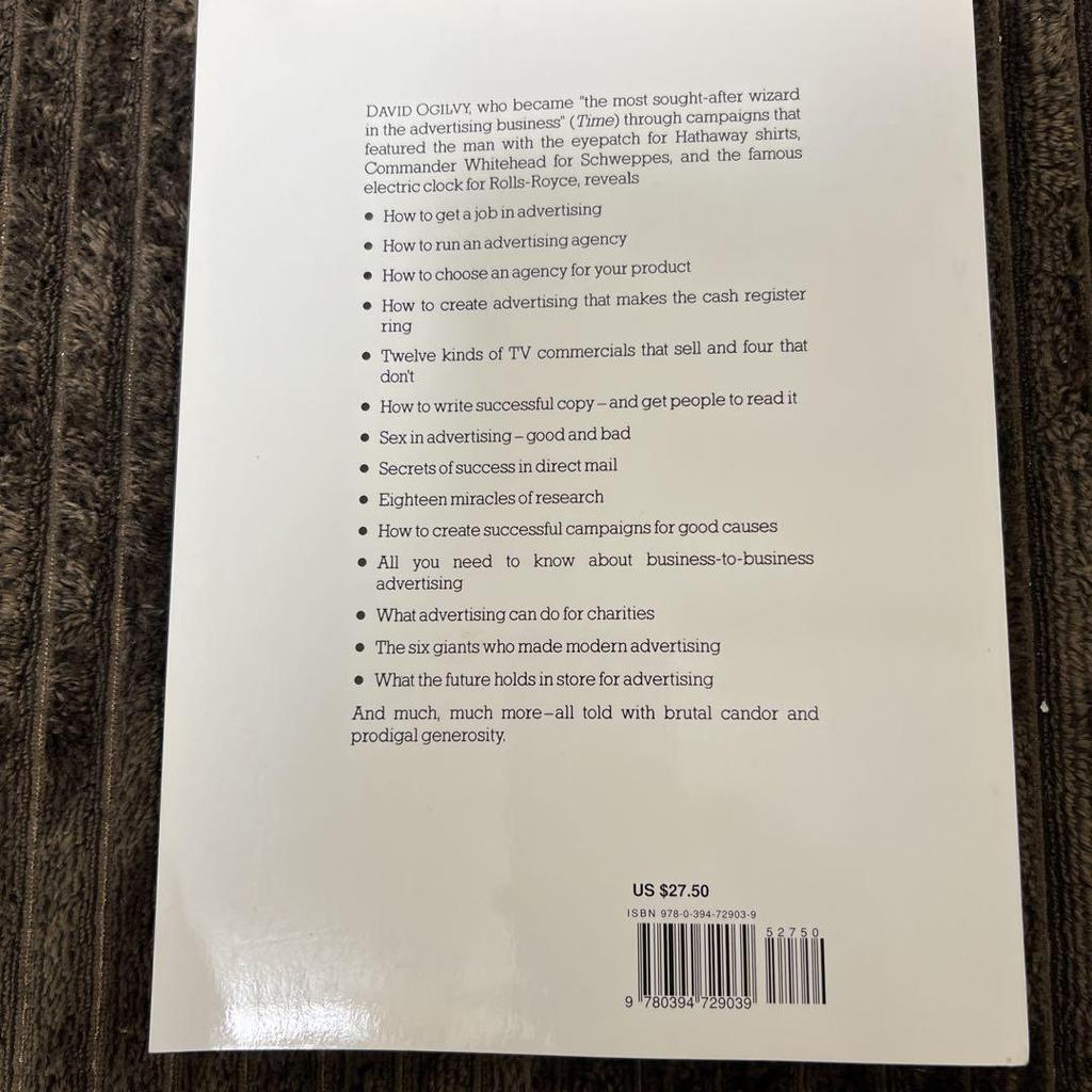 [USED] Ogilvy on Advertising