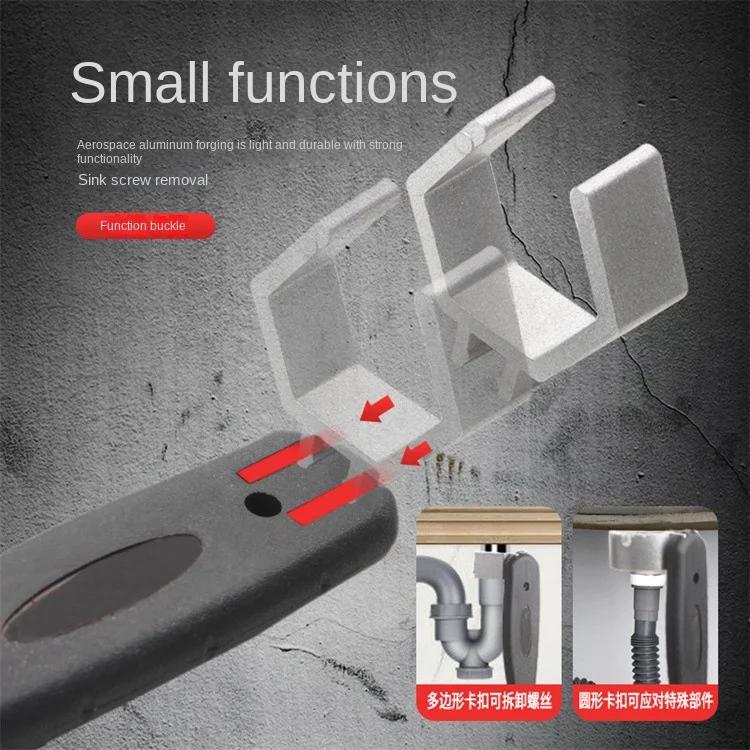 Kit Bathroom Shelf Mechanical Tool Adjustable Hand Automotive Large Open Spanner Set Sewer Wrench Tools Bathrooms Accessories