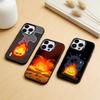 Anime C-Calcifer-ES Niedliche Handyhülle Für iPhone 17,16,15,14,13,12,11,Pro Max,Plus Candy Silber Hülle