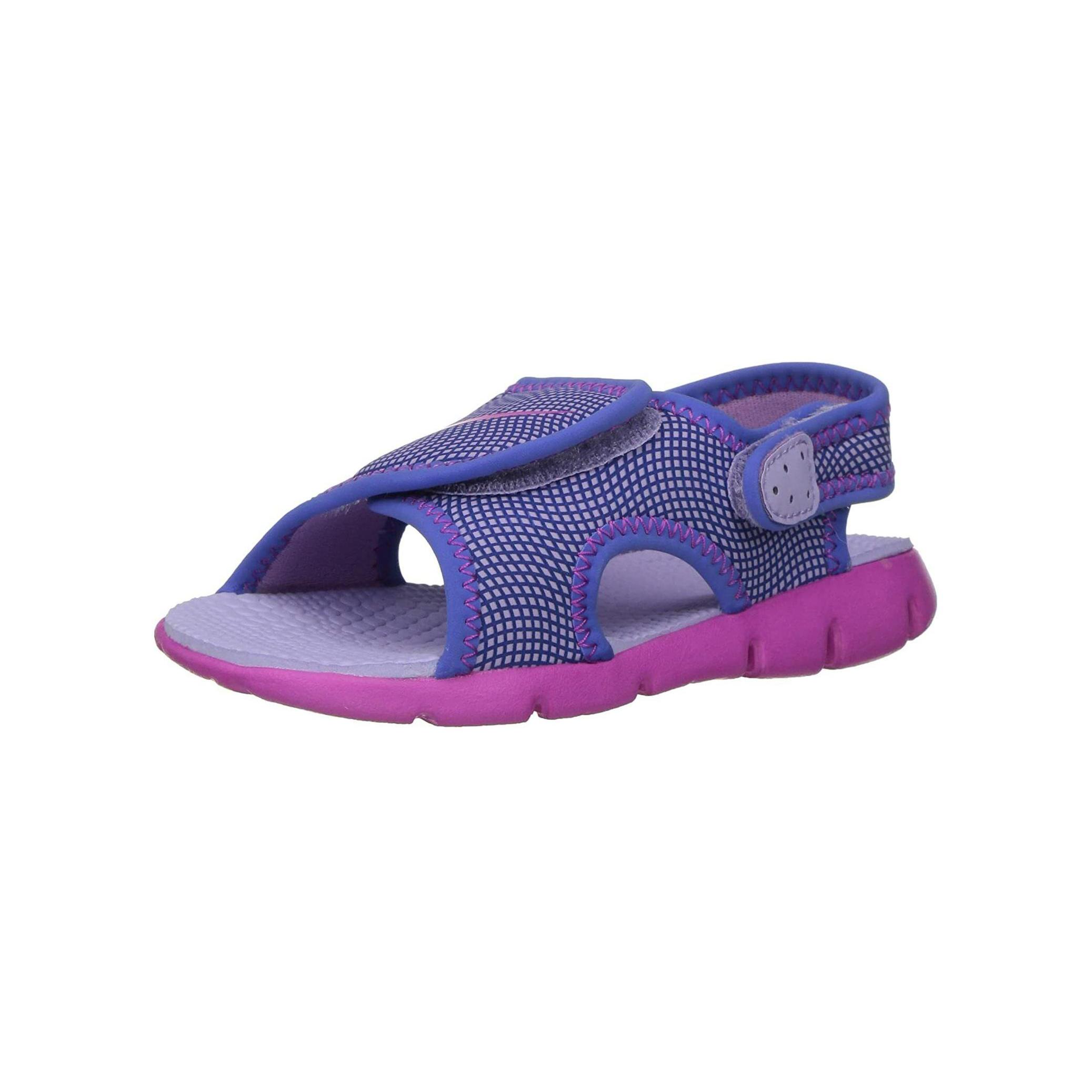 Nike Sunray Adjust 4 Cushioning Breathable Low top Toddler Shoes Fuchsia Infant And Toddler 386521-504 25