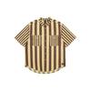 Levis Skate Series Striped Decorative Pointed Collar Button-Up Short Sleeve Shirt Men Shirts Yellow A4329-0003