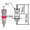 Valve Core Remover with 100 Pcs Car Truck Replacement TPMS Nickel Plated Tire Tyre Valve Stem Core Dual Single Head Valve Core Remover Tire Repair