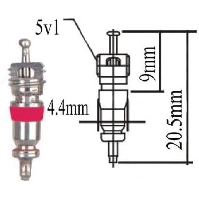 Valve Core Remover with 100 Pcs Car Truck Replacement TPMS Nickel Plated Tire Tyre Valve Stem Core Dual Single Head Valve Core Remover Tire Repair