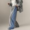 New Arrivals Open Run Women Maxi Stripe Color Block Wide Track Pants