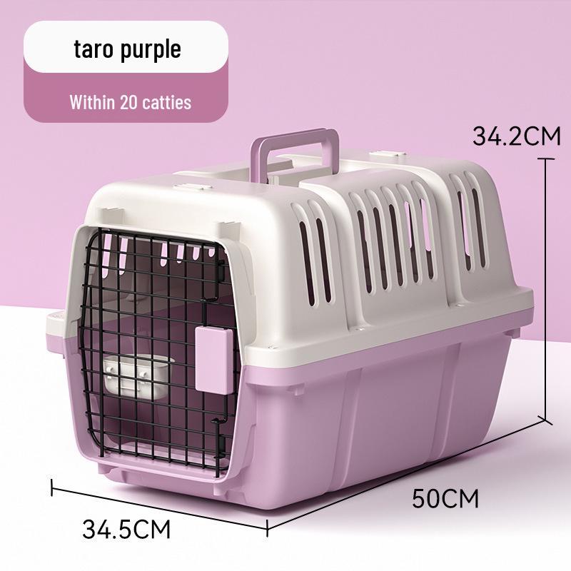 Portable Pet Airline Crate for Small & Medium Cats and Dogs