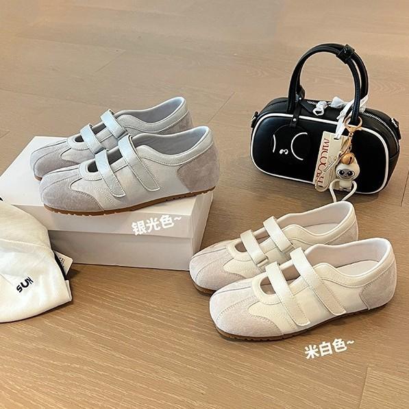 Pigskin version~ 3.5cm height increase runaway is not tired of ballet Forrest Gump training shoes women's 2025 summer thin soft-soled casual shoes