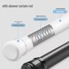 Telescopic No-Drill Retractable Rod for Clothes Drying & Shower Curtains