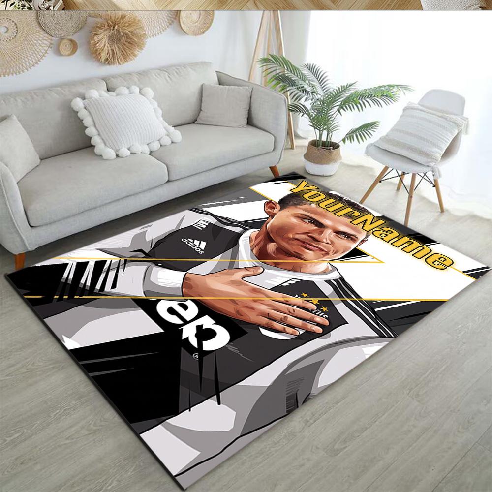 Juventus Customize Text Carpet Design for Game Room Foyer Living Rooms Playrooms Anti-slip Rug Decorate Offices Perfect Birthday/Christmas Gift Idea