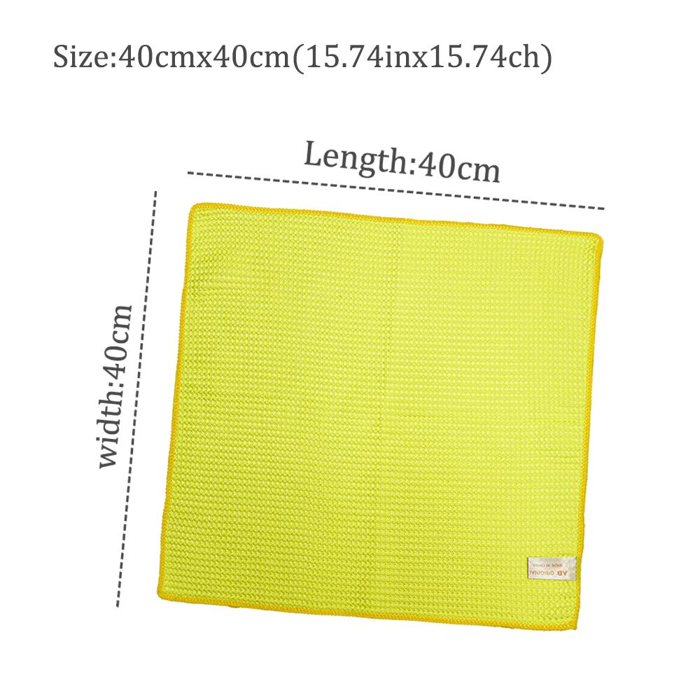 40x40cm Glasreinigungstuch Gelb Grau Waschtücher Autoaufbereitung Trockentuch Küchenutensilien Reinigungszubehör