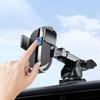 Car Windscreen Suction Cup Mount Holder with Charging Port Dashboard Console Adjustable Long Arm Phone Holder Auto Accessories