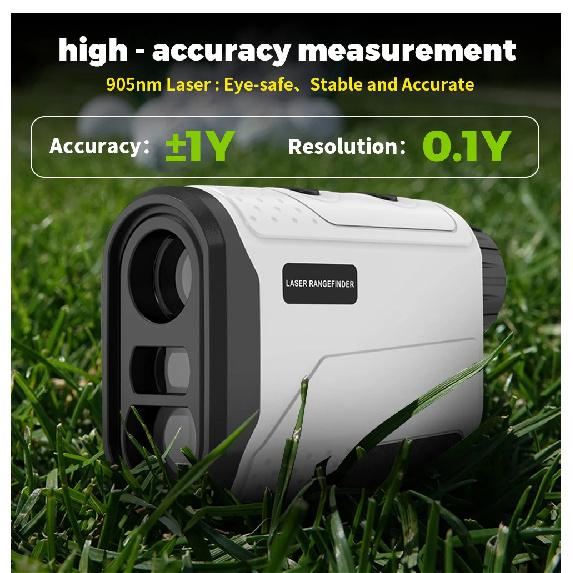 INORM Golf Laser Rangefinder 1200 Yards 6X Lens Golf Compensating Hunting Range Finder Built-in Battery Measuring Tool