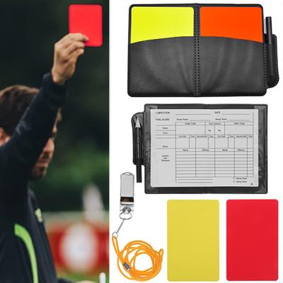 Football Referee Cards Soccer Red Cards Yellow Cards Rich Color Professional Referee Cards Football Referee Warning Cards