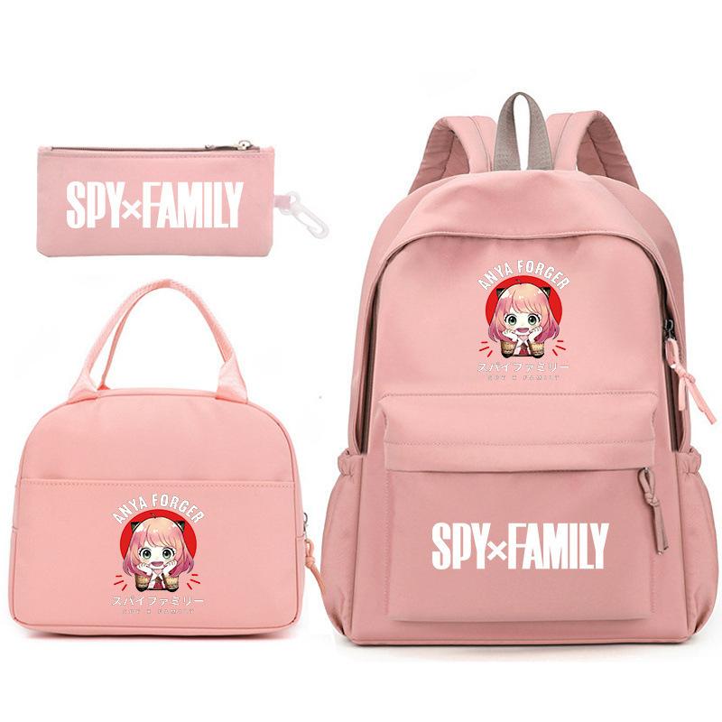School Season Spy Playhouse Printed Backpack Pencil Bag Shoulder Bag Leisure Primary And Secondary School Students Schoolbag