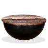Coffee Table Solid Reclaimed Wood Bowl Shape