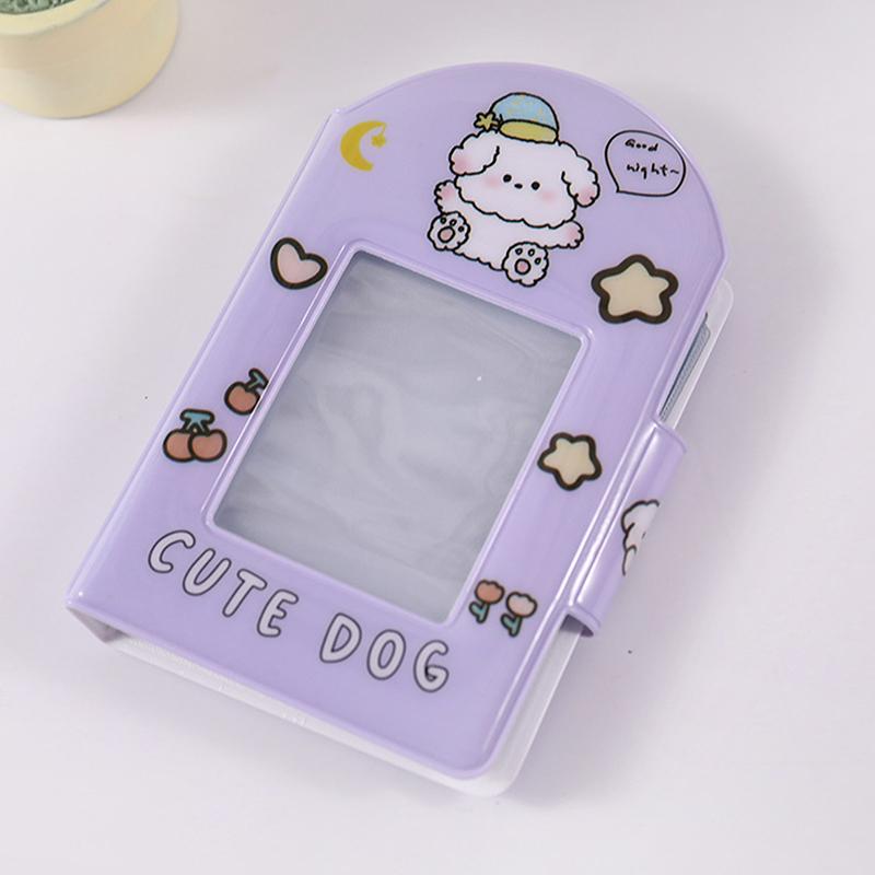 

Милый фотоальбом 3-дюймовый держатель для фотокарт Idol Card Binder Collection Book 28 Pocket Book Альбом Чехол для хранения фотокарт