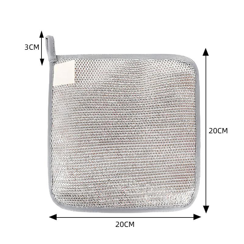 Dishcloth for Kitchen Magic Towel Kitchen Cloths Thickened Microfiber Wash Cloth Wire Dishwashing Rag Scouring Pad Cleaning Tool