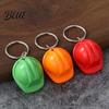 Mini Helmet Keychain 5Pcs Security Keychain Simulated Construction Key Ring Holder Decorative Pendant for Backpacks Handbags Plastic Chain